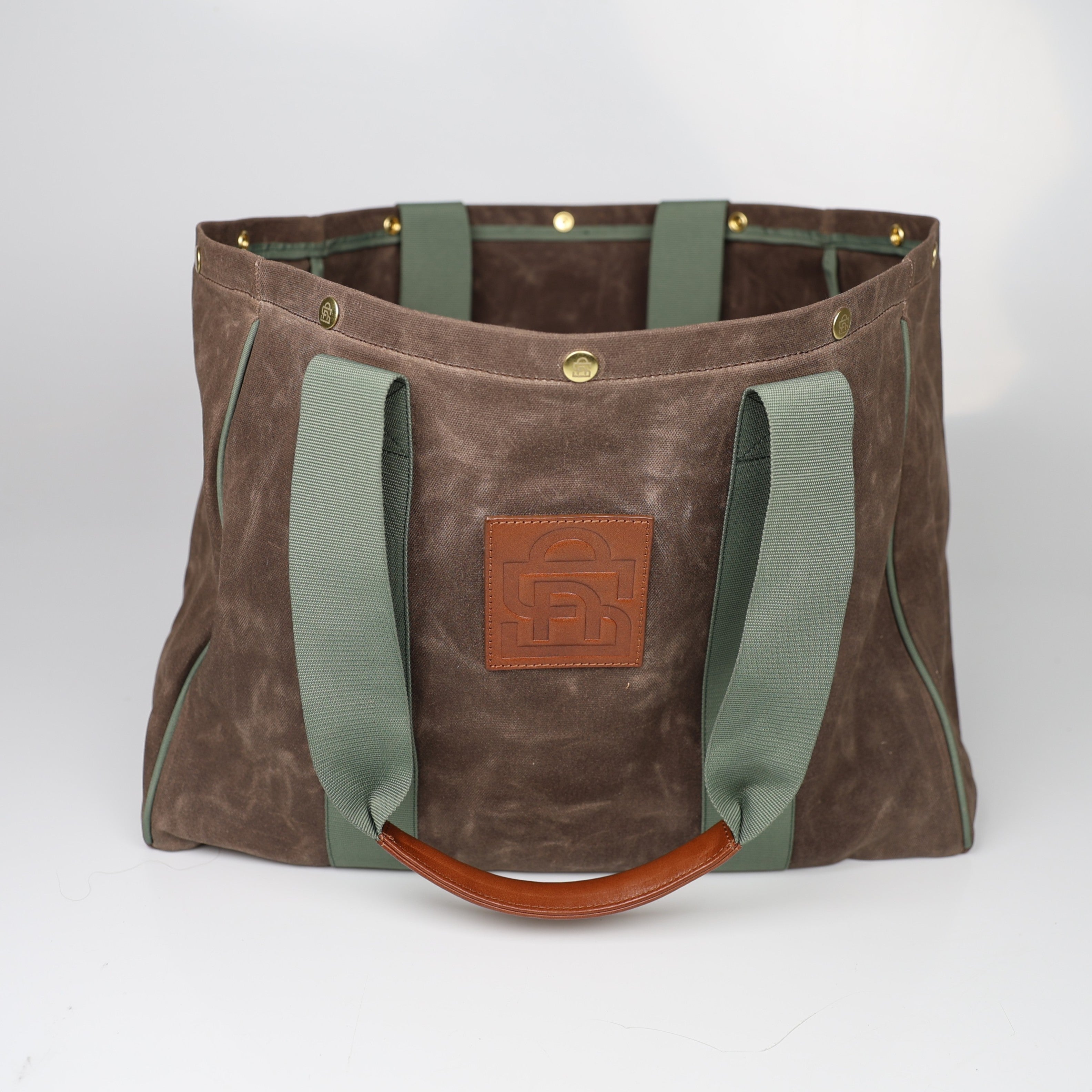 Boot & Bird Field Tote - Elm - 18 oz. Waxed Canvas